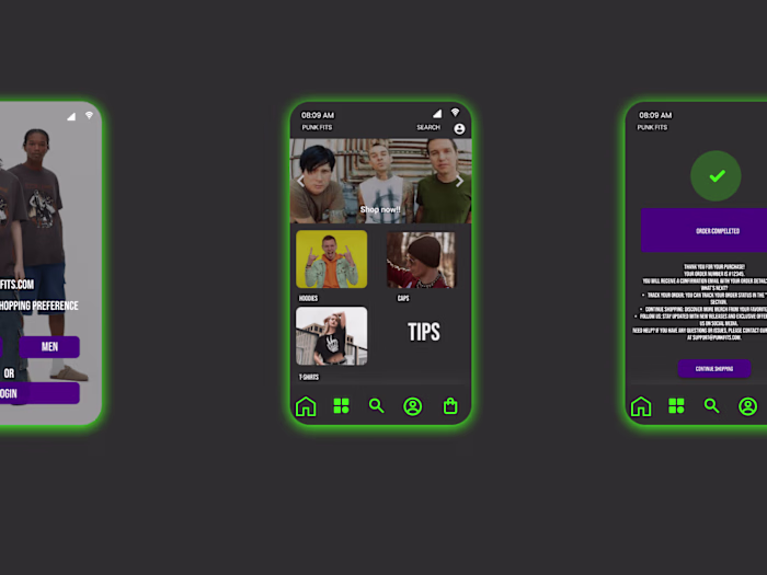 Punkfits ecommerce mobile app case study