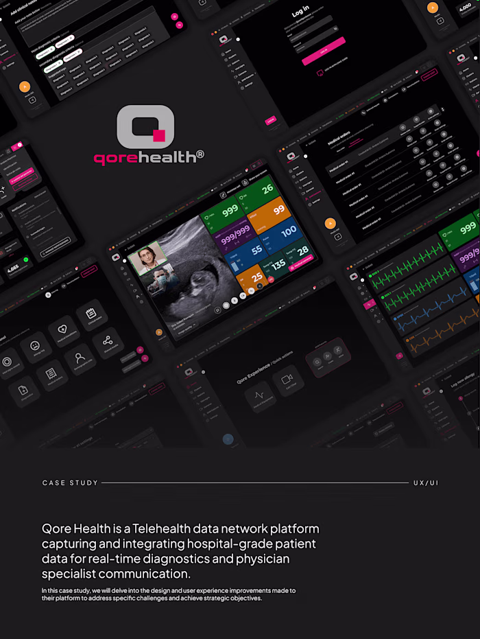 UI/UX Case Study - Qore Health
