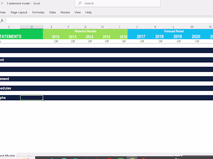 Comprehensive financial model
