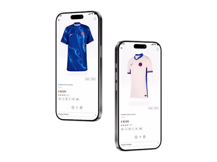 FTFits- Football Jersey Delivery App