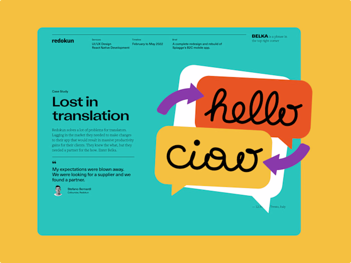 Lost and Found in Translation | Awwwards Honorable Mention