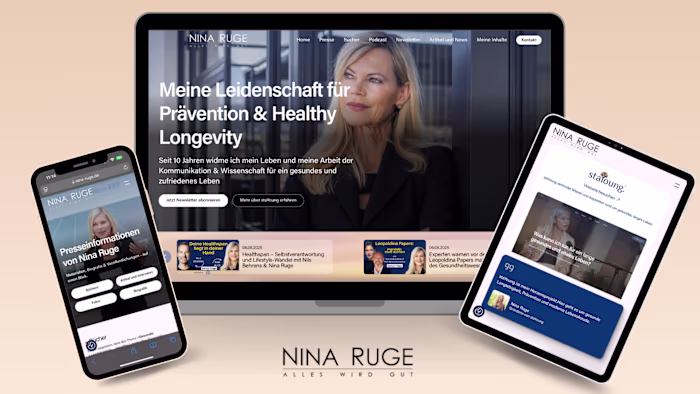 Website for Journalist & Celebrity Author