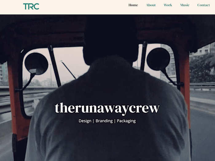 Website Design: Runaway Crew 