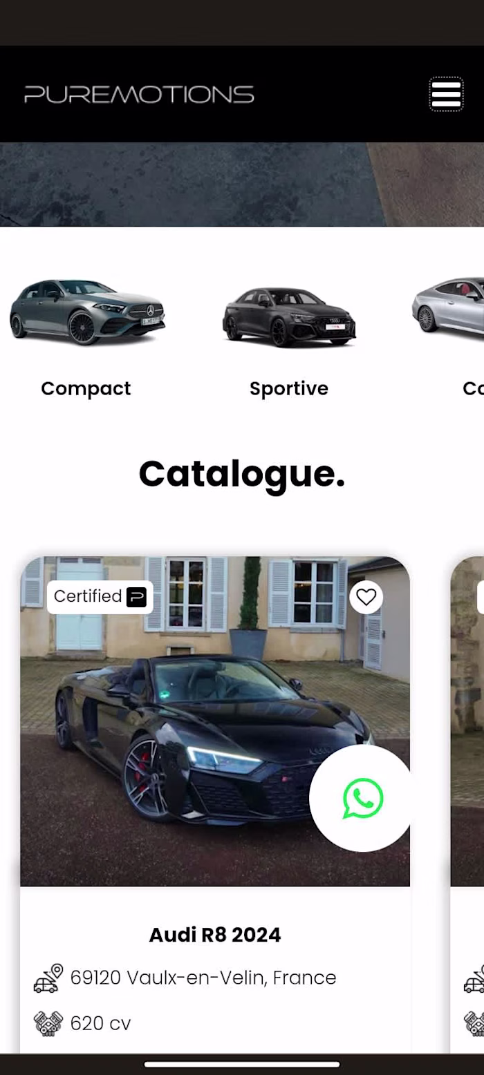 Responsive Luxury Car booking and rentals website 