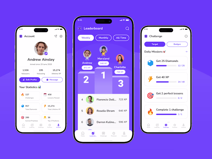 UI/UX Design for Language Learning App