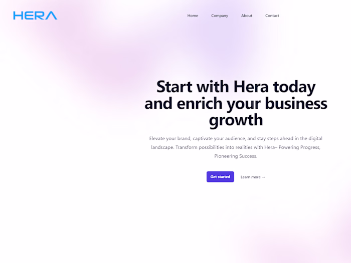 Hera - Software & Marketing services website