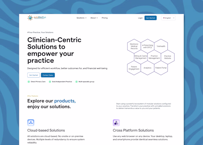 Automedsys Website Landing Page Redesign