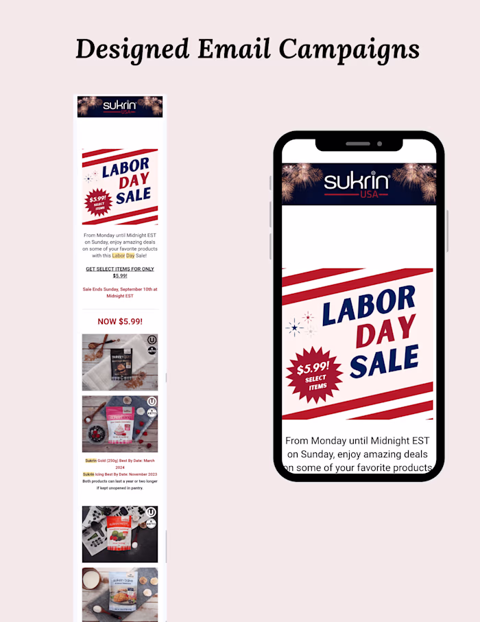 Email Marketing - Sukrin USA