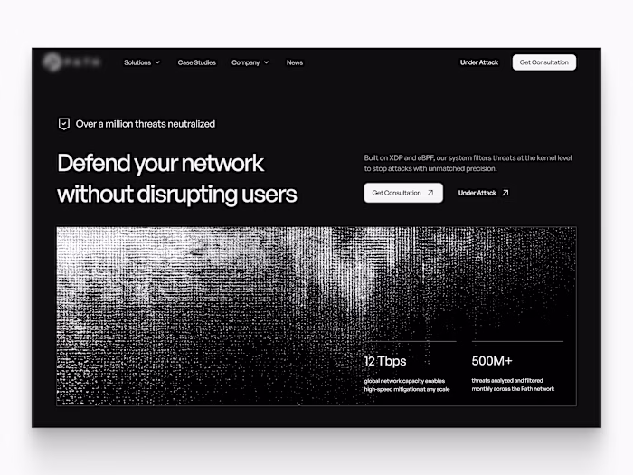Cybersecurity website hero concept
This concept