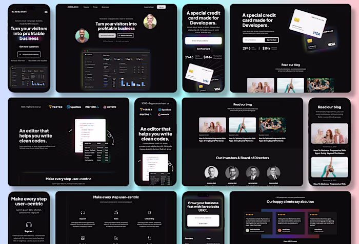 Landing Page Design for Website & Mobile Android/ iOS Version 