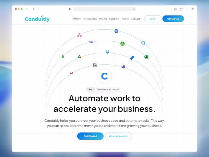 SaaS Integrations Platform Web UI Design