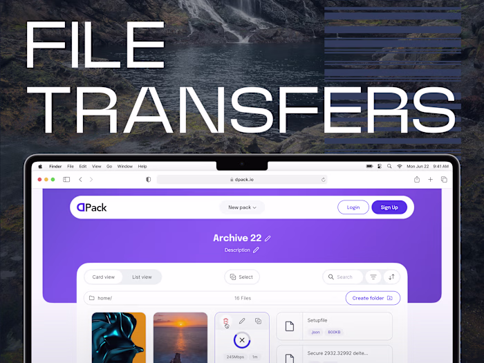 UX/UI Design of web application