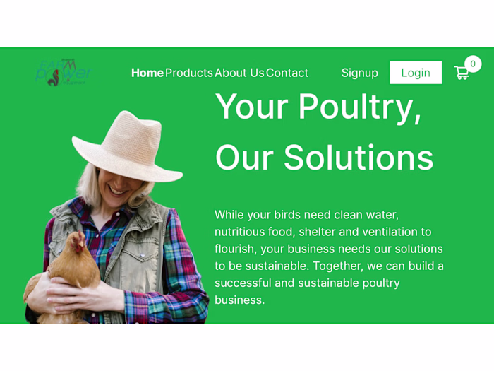 Website Copy for Poultry Farm Company