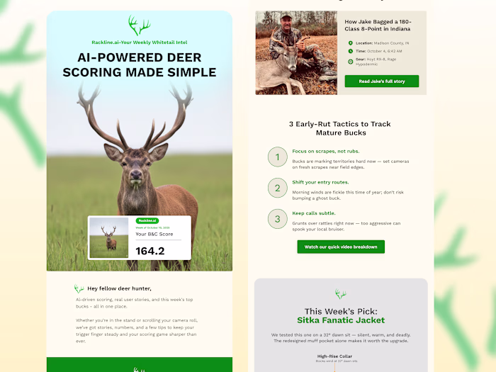 AI-Powered Hunting - Newsletter Email Design