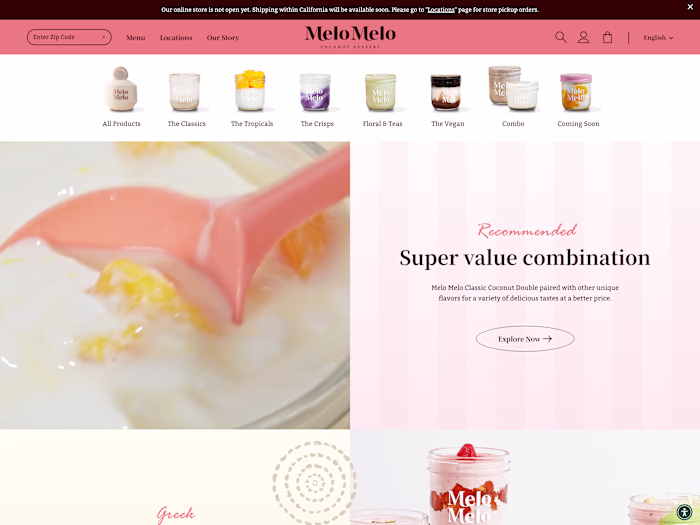 MeloMelo | E-Commerce Website