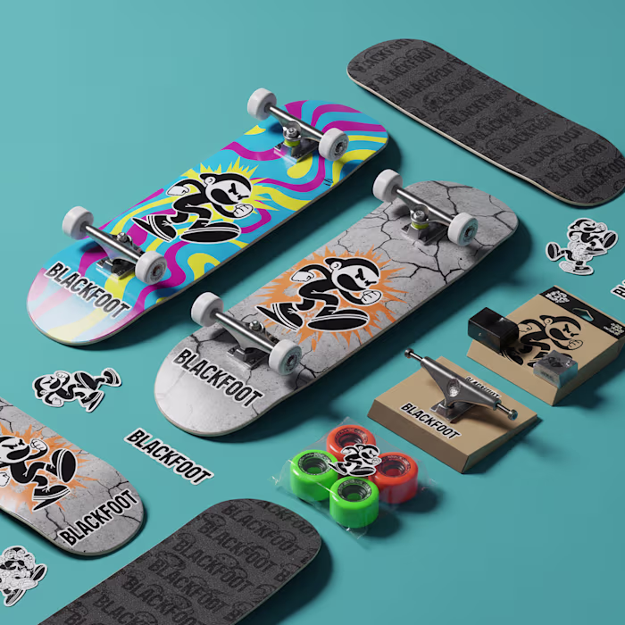 Branding Design For Blackfoot Skateboards 🤞👀