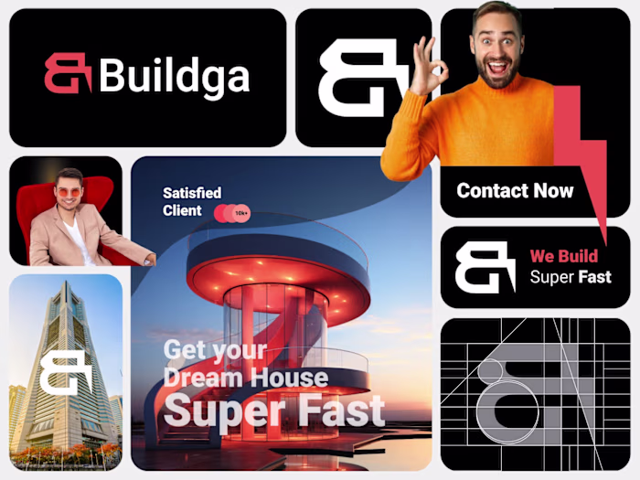 Buildga logo design for Luxury