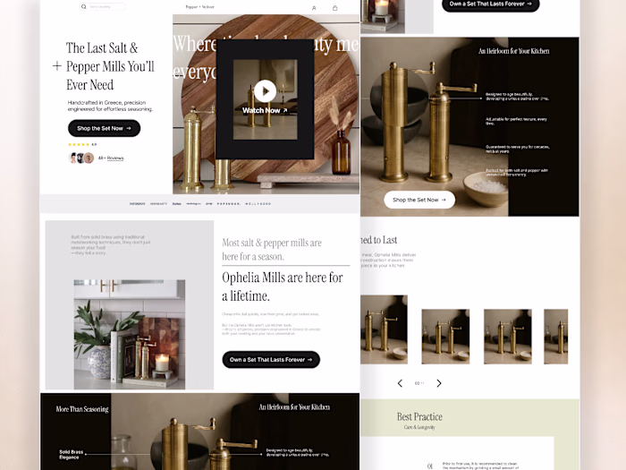 Ophelia Mills Replo Landing Page Revamp