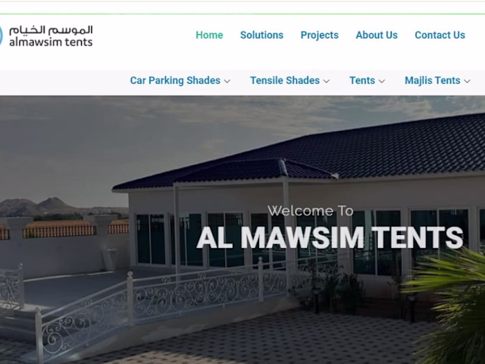 Maintenance project for the website almawsimtents.com ✨