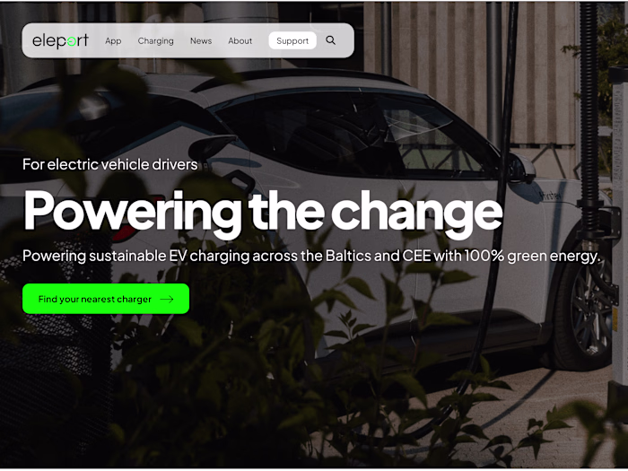 Web design & Dev for leading EV charging provider