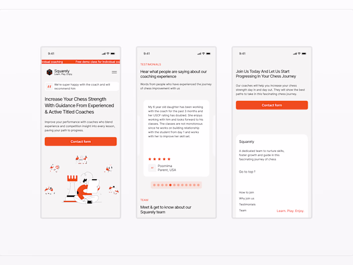 Squarely | Web design & Framer development