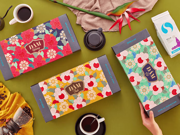 SHIN Cà Phê | Đậm Gift Box Packaging Design