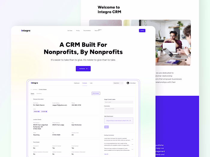 Responsive Web Design for a Nonprofit CRM