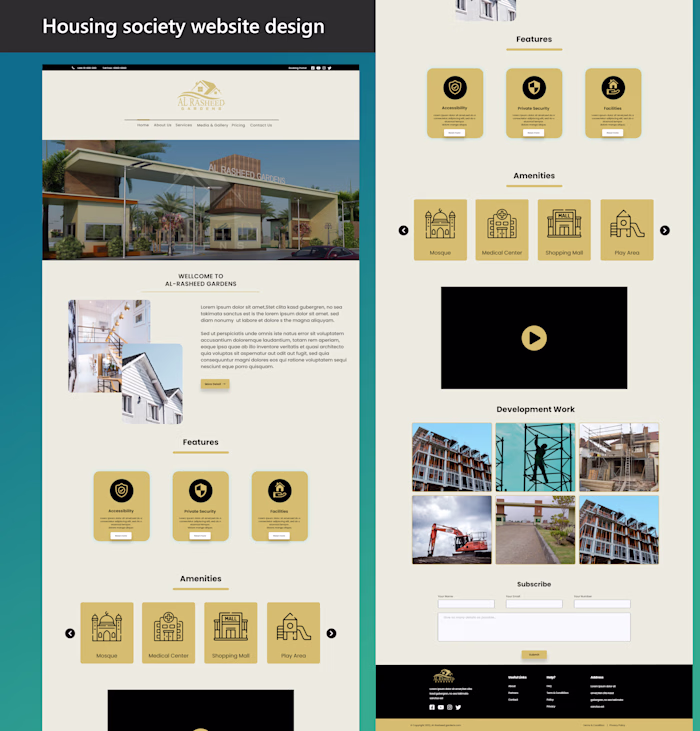 Housing society responsive design