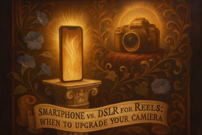 Smartphone vs. DSLR for Reels: When to Upgrade Your Camera