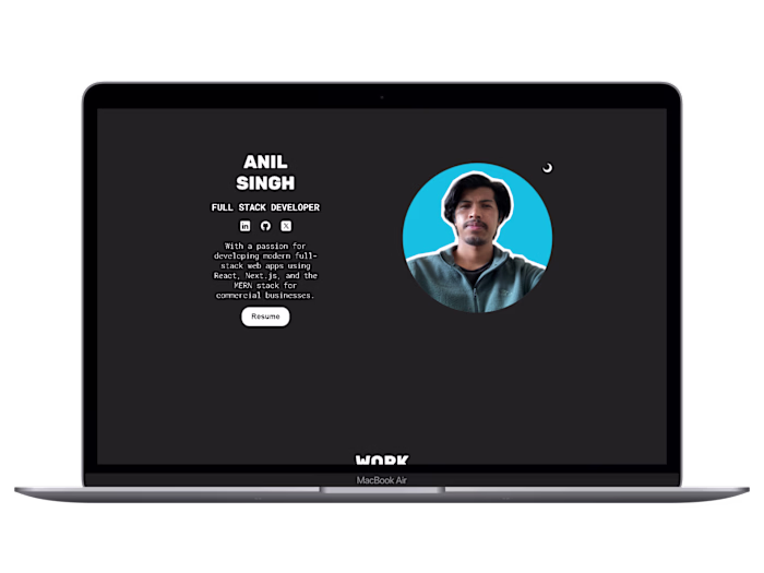 Modern & Minimalist Portfolio Website