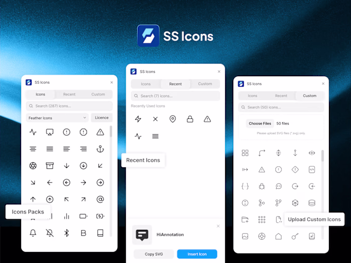 SS Icons : Icon Management Framer Plugin