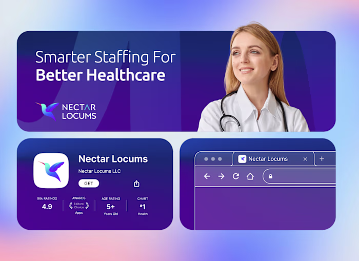 NECTAR LOCUMS - Brand & Web Design