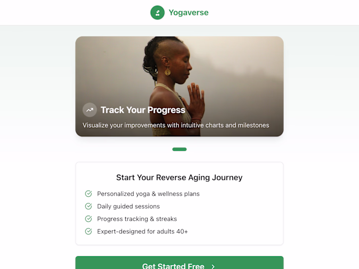Yogaverse - Wellness App for Adults 40+ Built a full-stack w...