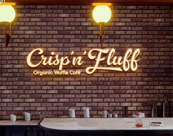 Logo, branding for organic waffle cage in LA