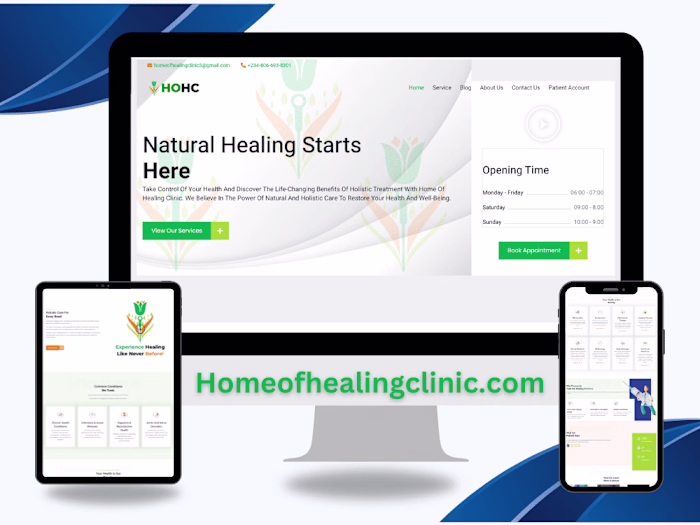 Website Design & SEO Content for Home of Healing Clinic