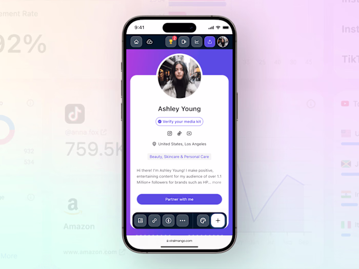 ViralMango Media Kit Builder Design