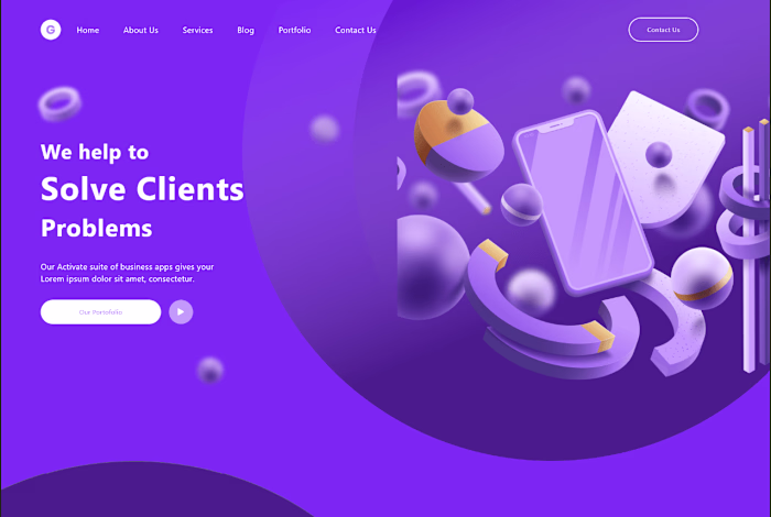 Landing Page for Geion Digital Agency