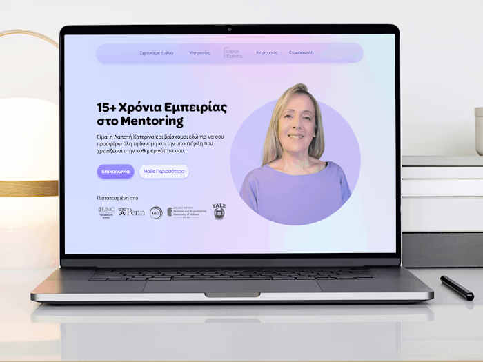 Wellness Mentor | Landing Page Design & Webflow Development