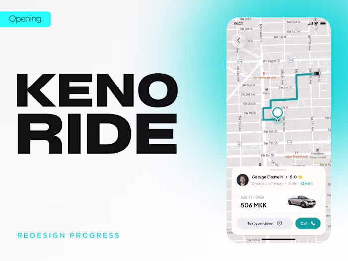 KenoRide Platform Redesign