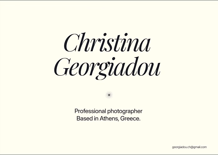 Christina Georgiadou — Website Redesign