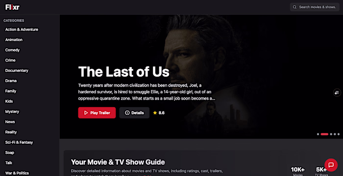 Flixr - Movie & TV Catalogue