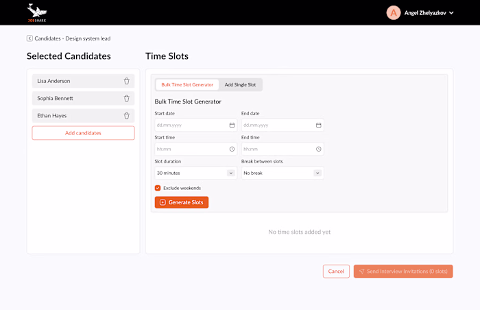 Talent recruiting management system