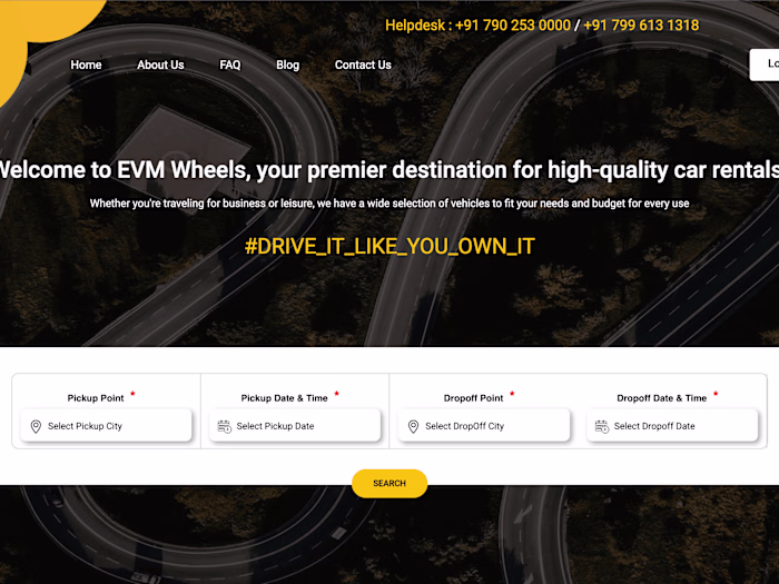 Self Drive Rent a car | EVM Wheels