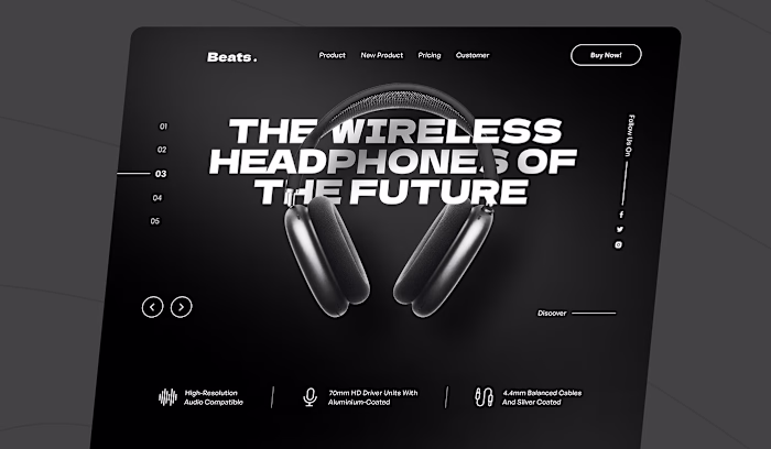 Product Design Landing Page :: Behance