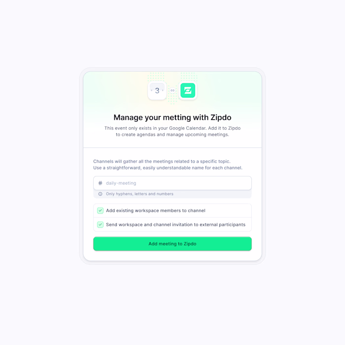 Meeting management component Done for Zipdo We eventually re...