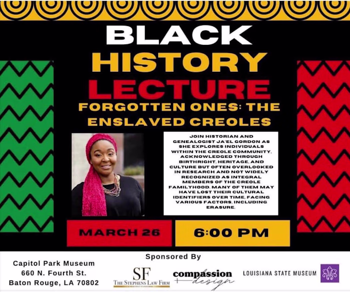 Black History Lecture - Research Assistant
