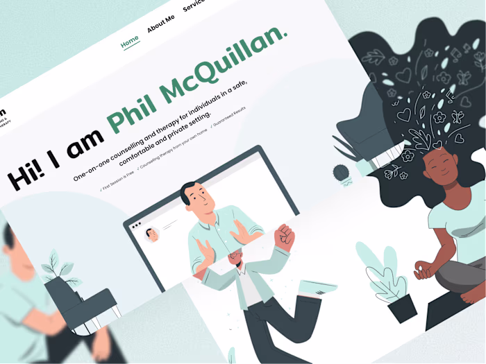 🪴 Phil McQuillan - Counselling  (UI/UX & Branding)