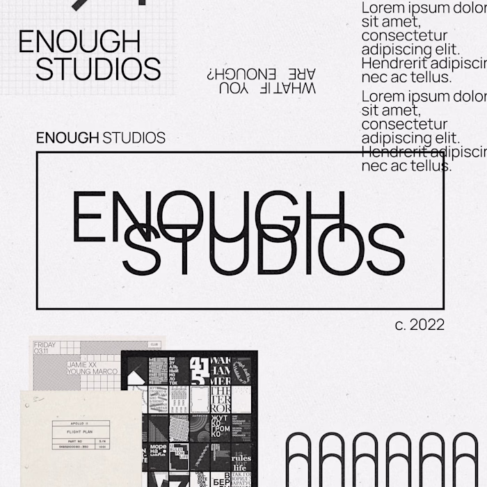 Enough Studios :: Brand Design