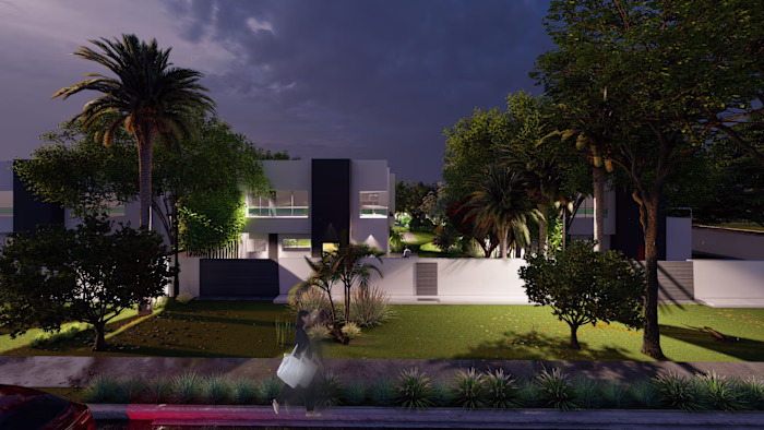 Luxury Villa Landscape Design in Djeddah