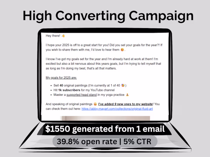 High-Converting Email Campaign – Limited-Time Art Drop